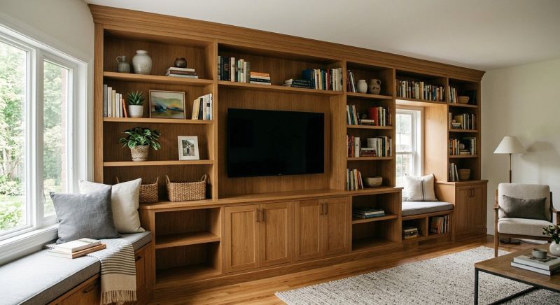 Built In Tv Cabinetry in Fairfax, VA