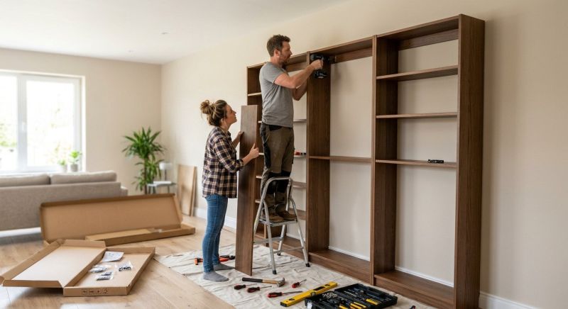 Bookcase Construction in Woodbridge, VA