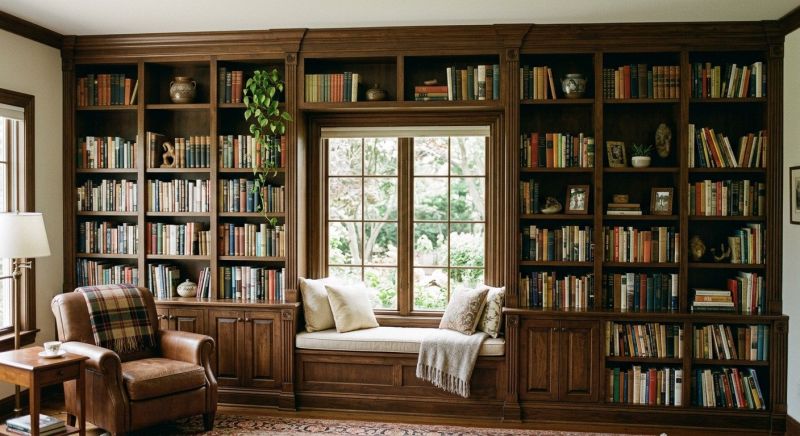 Built In Bookshelves Installation in Fairfax, VA