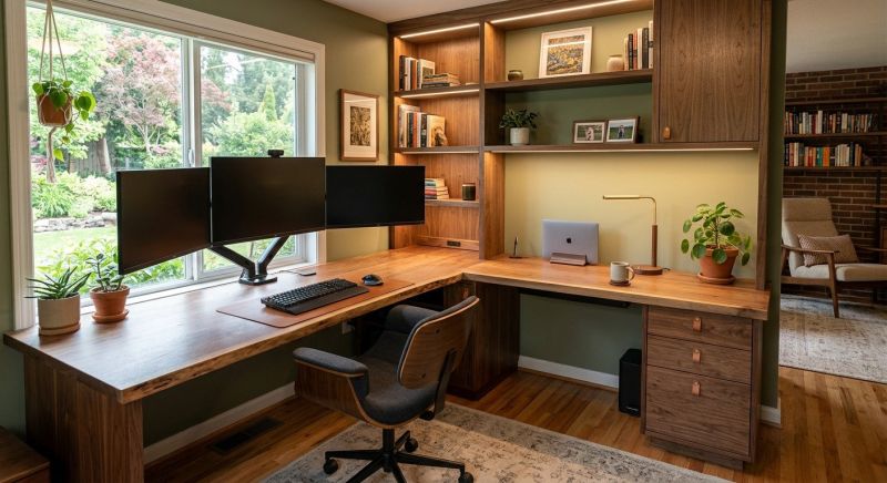 Built In Desk Installation in Alexandria, VA