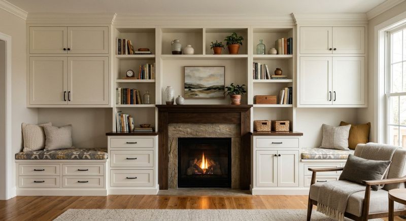 Fireplace Cabinet Installation in Frederick, MD